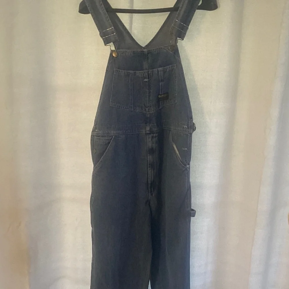 Vintage OshKosh Men's Blue Denim bib Overalls - Picture 1 of 10